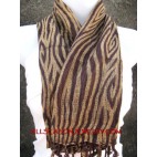 cottons scarves brown strip best design